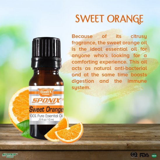 Sweet Orange Essential Oil - 10 mL - Click Image to Close