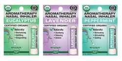 Eucalyptus, Lavender and Peppermint Nasal Inhaler Set