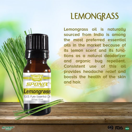 Lemongrass Essential Oil -10 mL - Click Image to Close