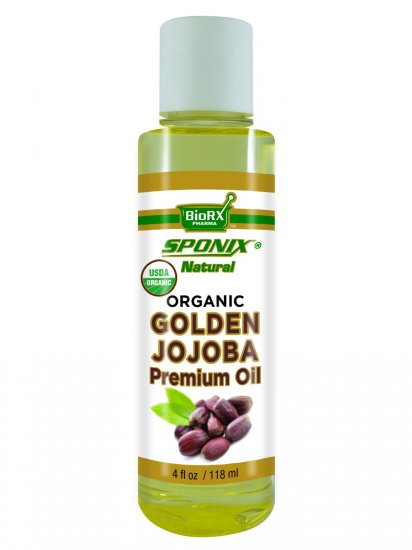 Premium Organic Jojoba Natural Skincare Oil - 4 oz - Click Image to Close