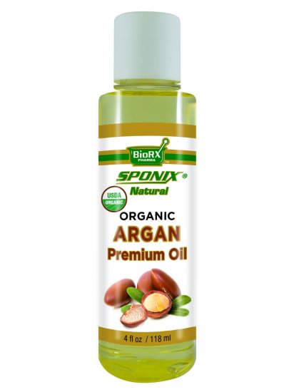 Premium Organic Argan Natural Skincare Oil - 4 oz - Click Image to Close
