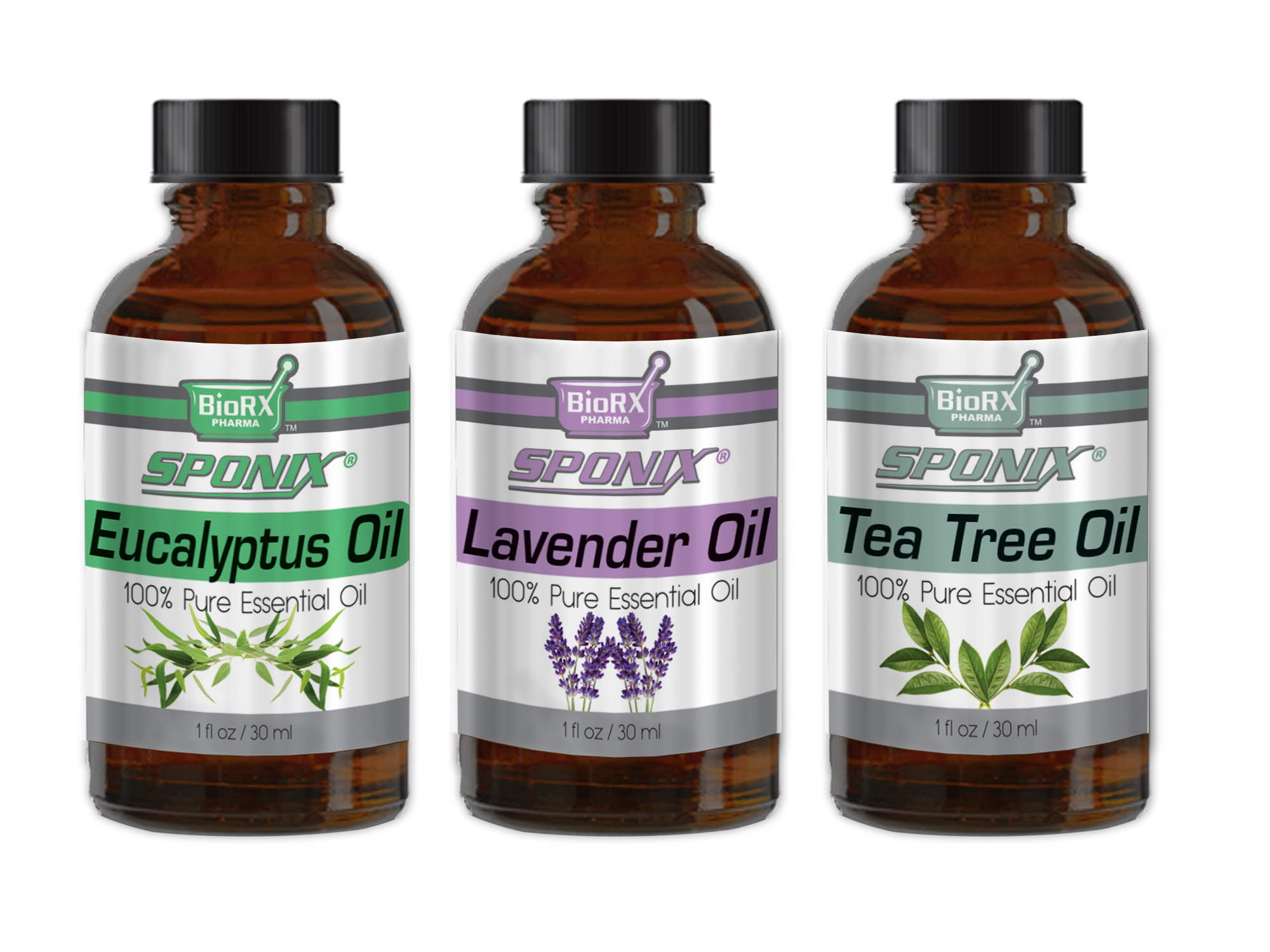 Earnest Living Tea Tree Oil Peppermint Oil Lavender Oil Essential Oil Set  for Diffusers for Home Oil Diffuser Essential Oils Eucalyptus Essential Oil